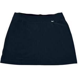 GREG NORMAN Golf Skort XL Black Pull On Stretch 8 Inch Moisture Wicking NWT